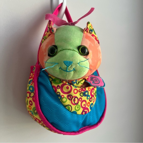 DOODLE BEAR PETS Kitty Cat & Carrier Purse Bag Vintage Circa 2006 - Picture 2 of 11